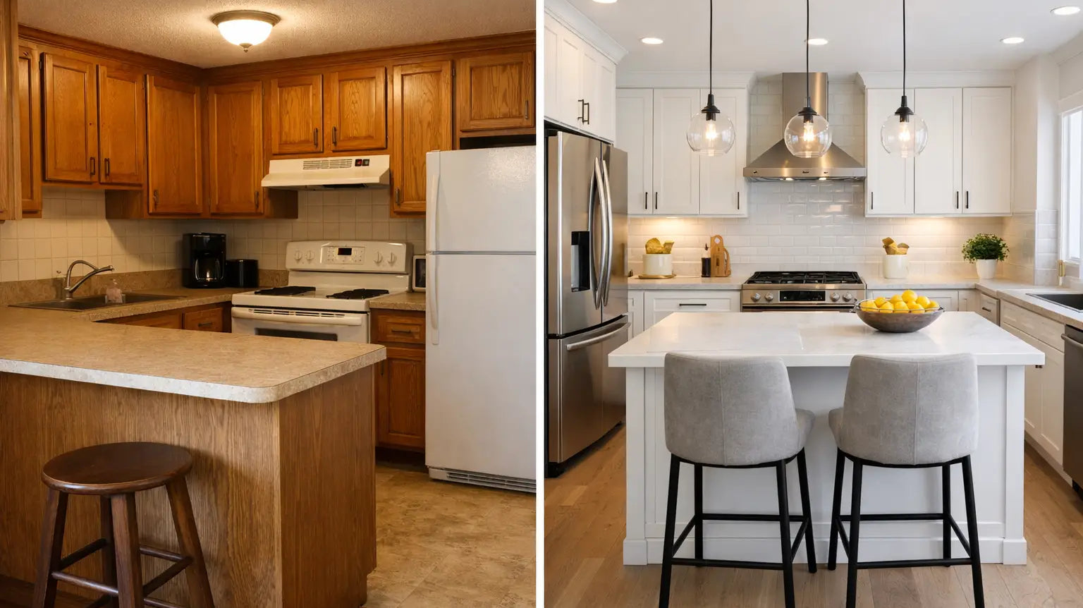 Kitchen Facelift Before and After Examples