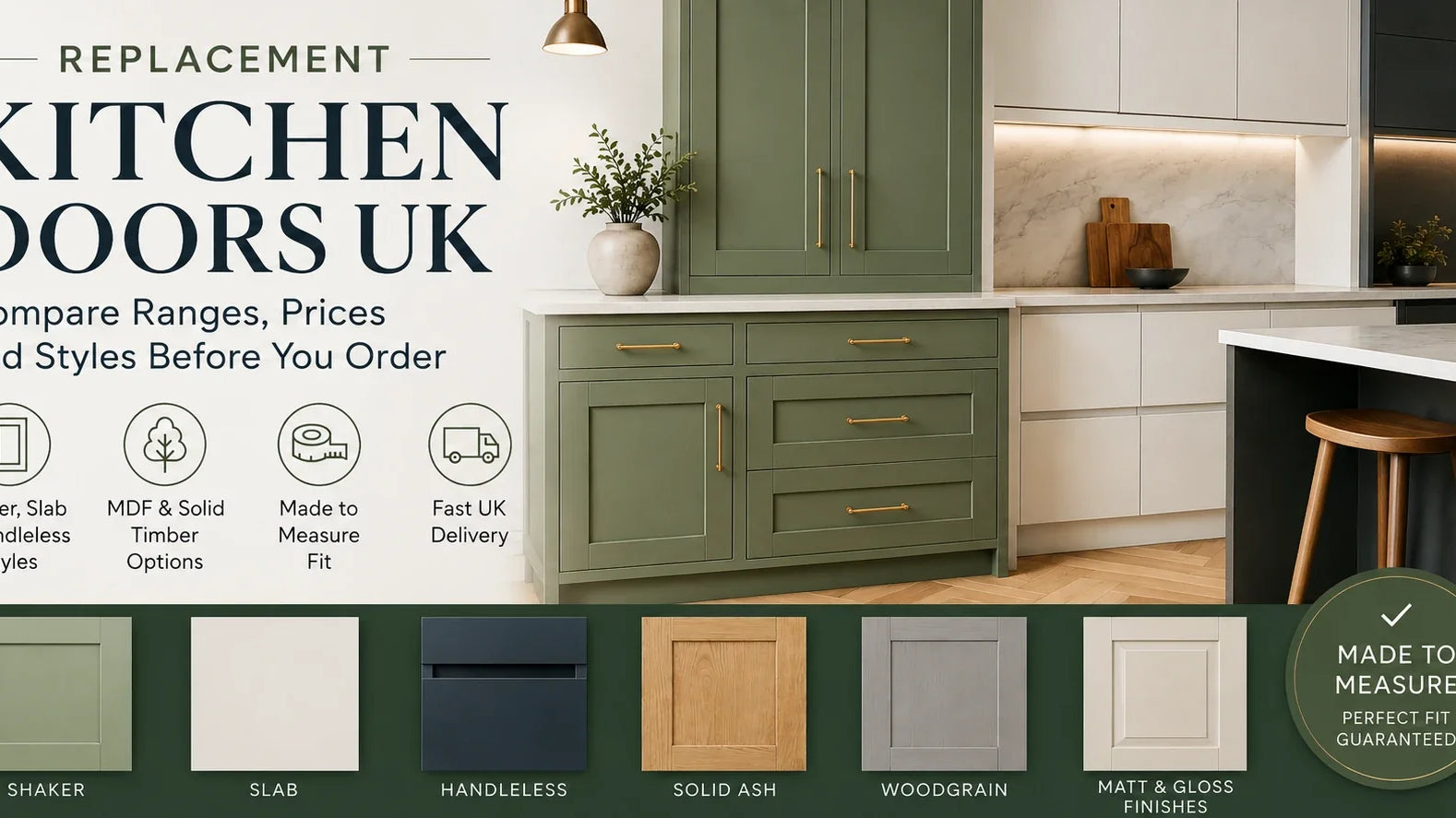 Replacement Kitchen Doors UK: Compare Ranges, Prices and Styles Before You Order