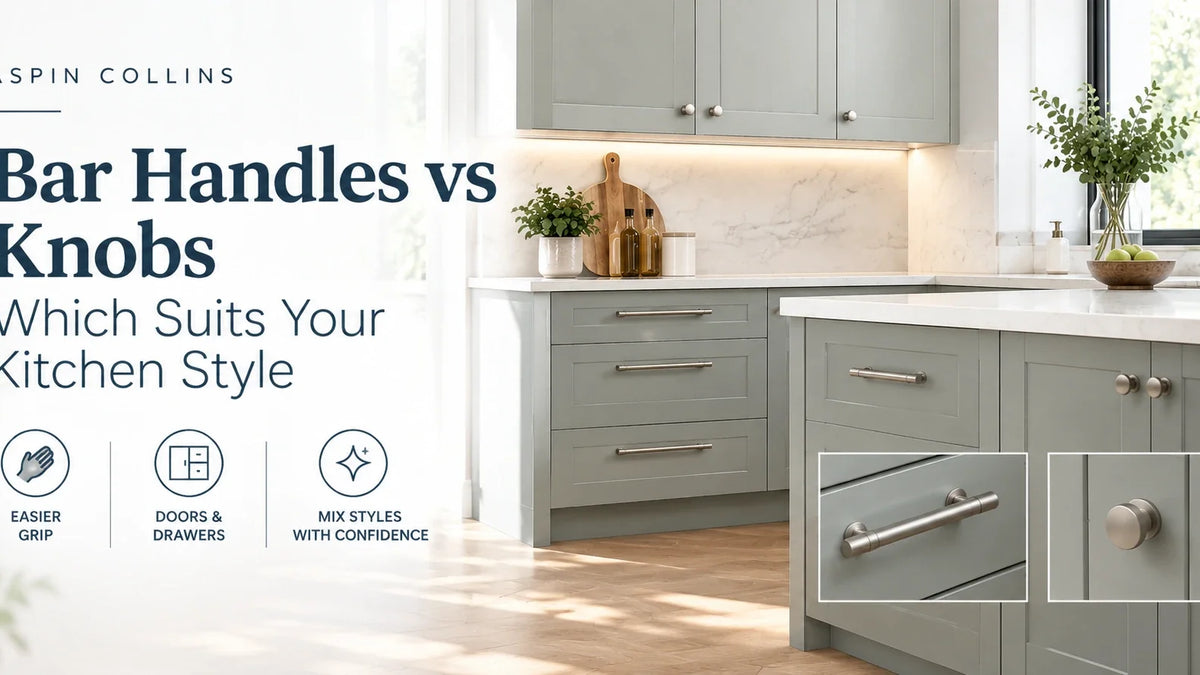 Bar Handles vs Knobs: Which Suits Your Kitchen Style | Aspin Collins