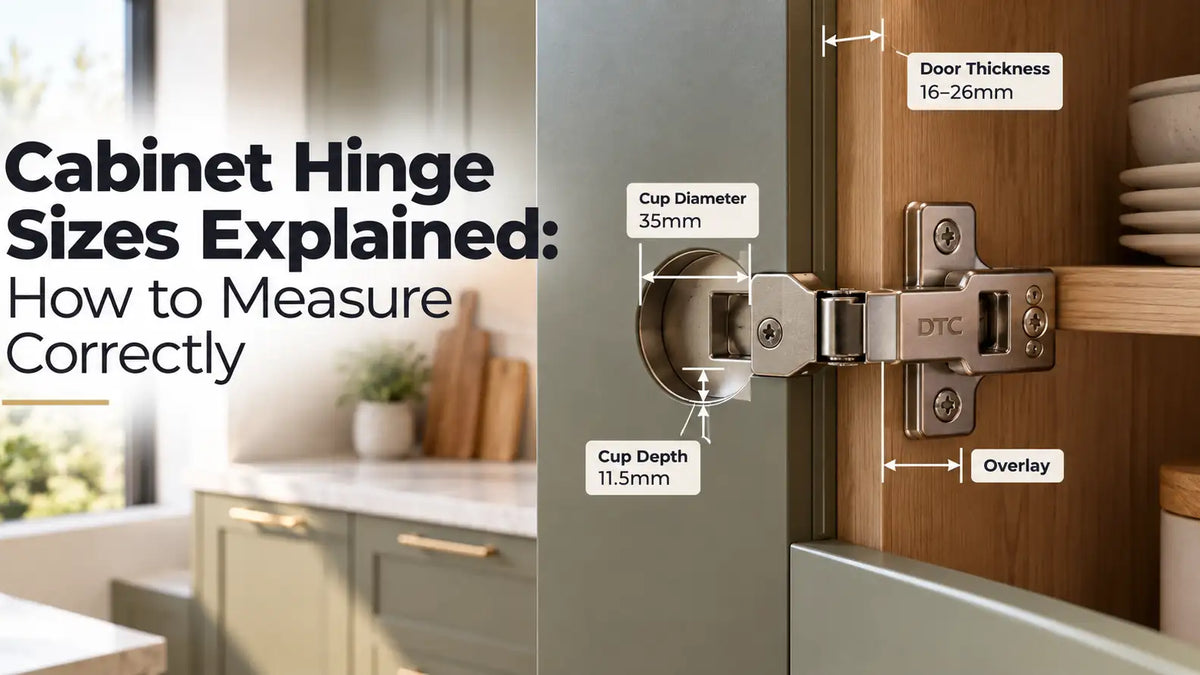 Cabinet Hinge Sizes Explained: How to Measure Correctly | Aspin Collins