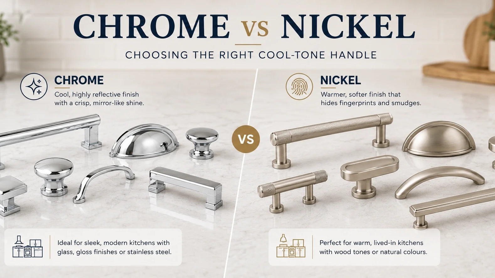 Chrome vs Nickel: Choosing the Right Cool-Tone Handle | Aspin Collins