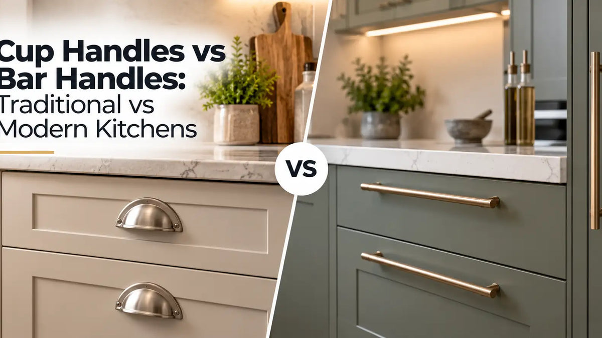 Cup Handles vs Bar Handles: Traditional vs Modern Kitchens