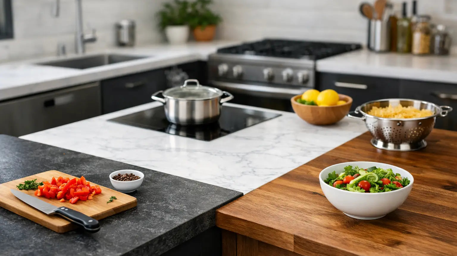 Best Worktops for Busy Kitchens