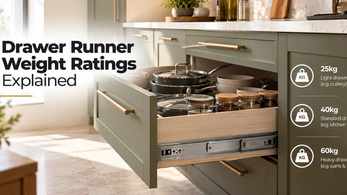 Drawer Runner Weight Ratings Explained | Aspin Collins