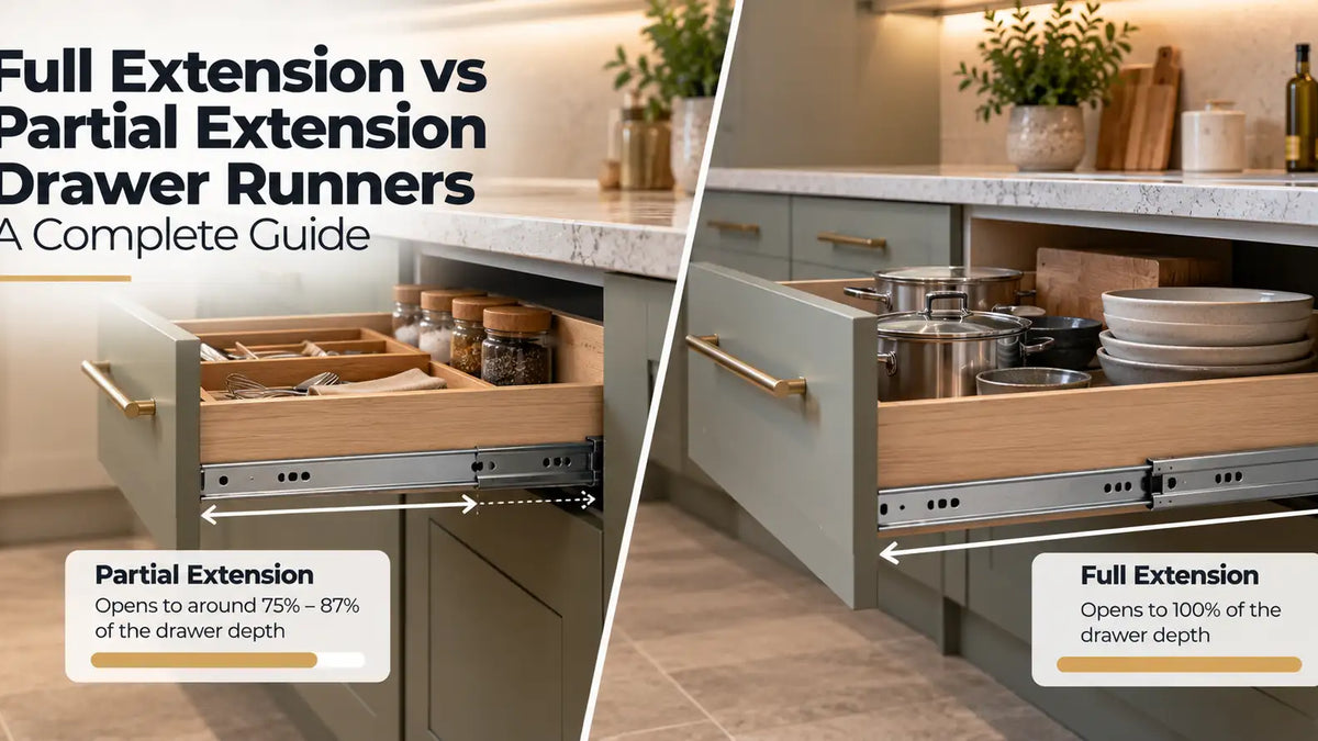 Full Extension vs Partial Extension Drawer Runners