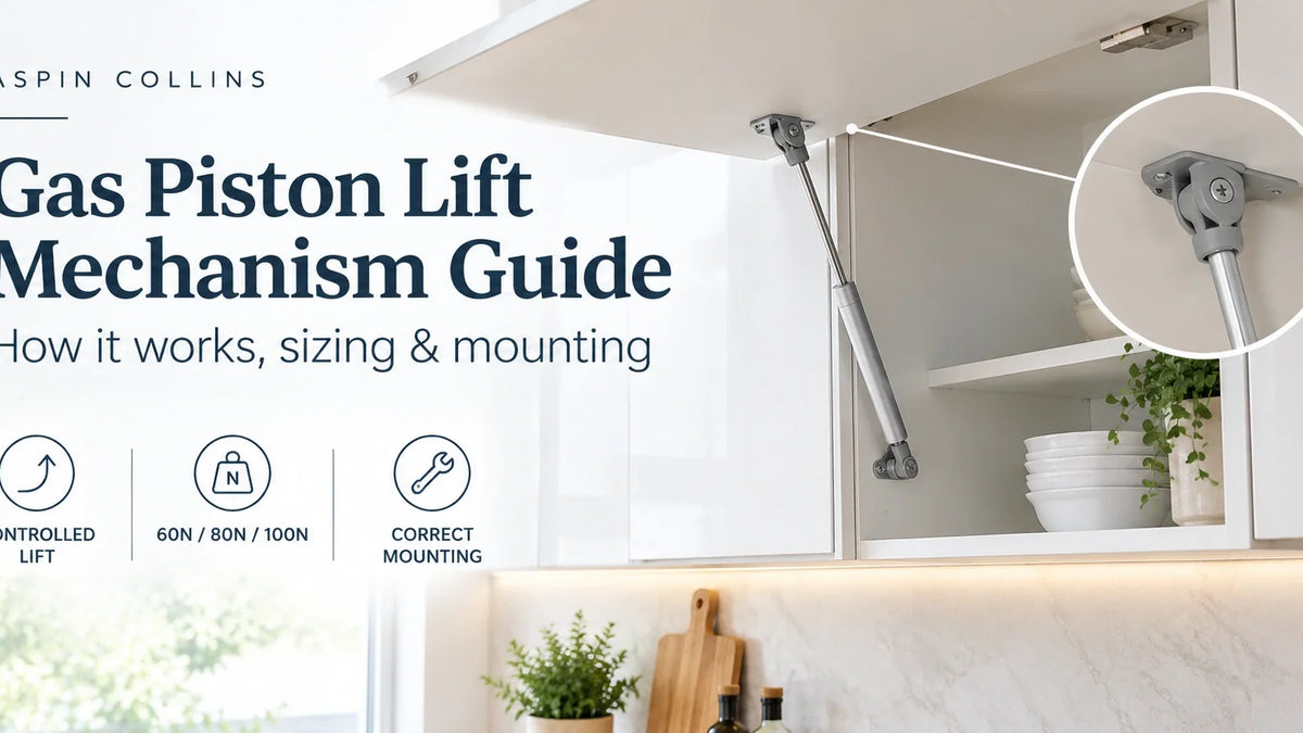 Gas Piston Lift-Up Door Mechanism Guide