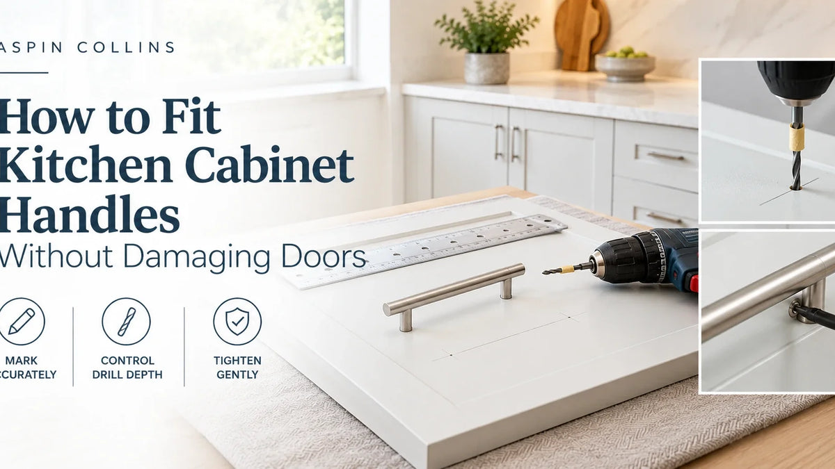 How to Fit Kitchen Cabinet Handles Without Damaging Doors