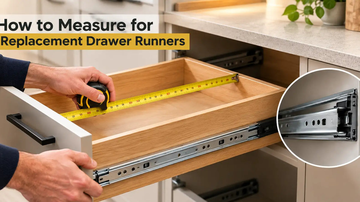 How to Measure for Replacement Drawer Runners | Aspin Collins
