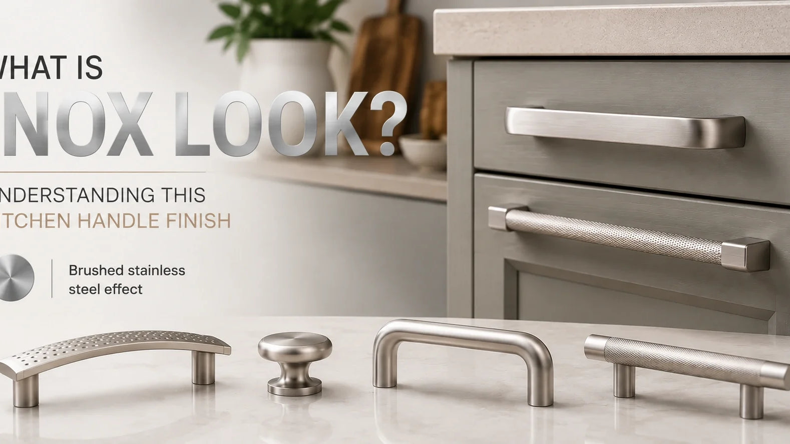 What Is "Inox Look"? Understanding This Kitchen Handle Finish | Aspin Collins
