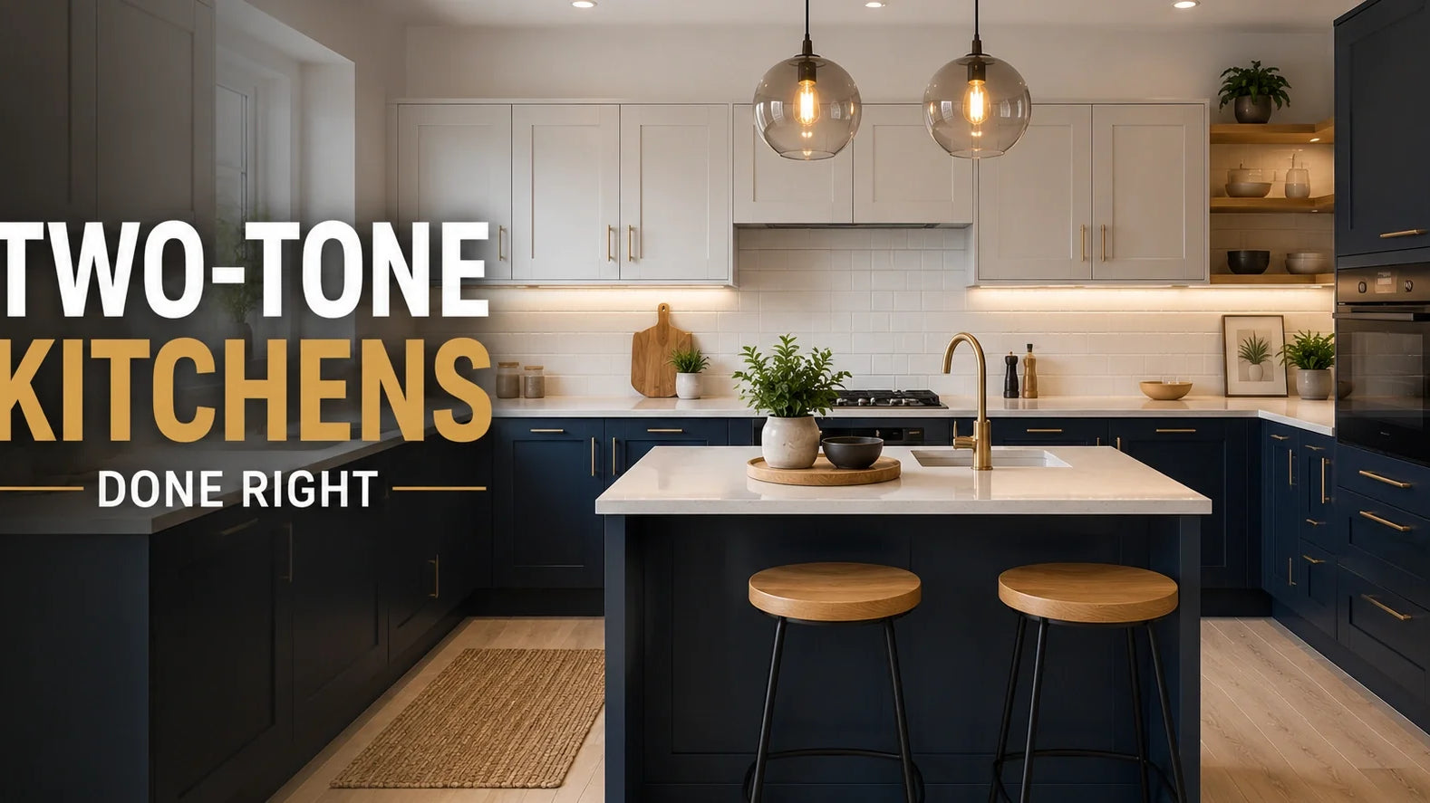 Two-Tone Kitchen Cabinets | Colour Combinations | Aspin Collins
