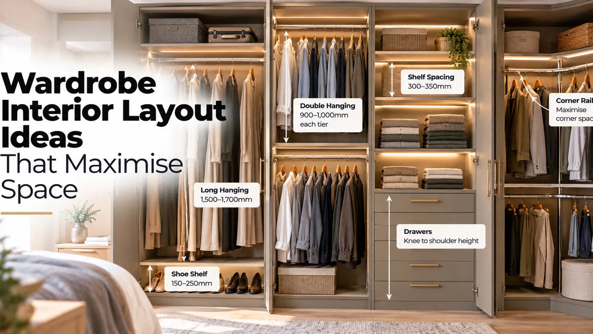 Wardrobe Interior Layout Ideas That Maximise Space