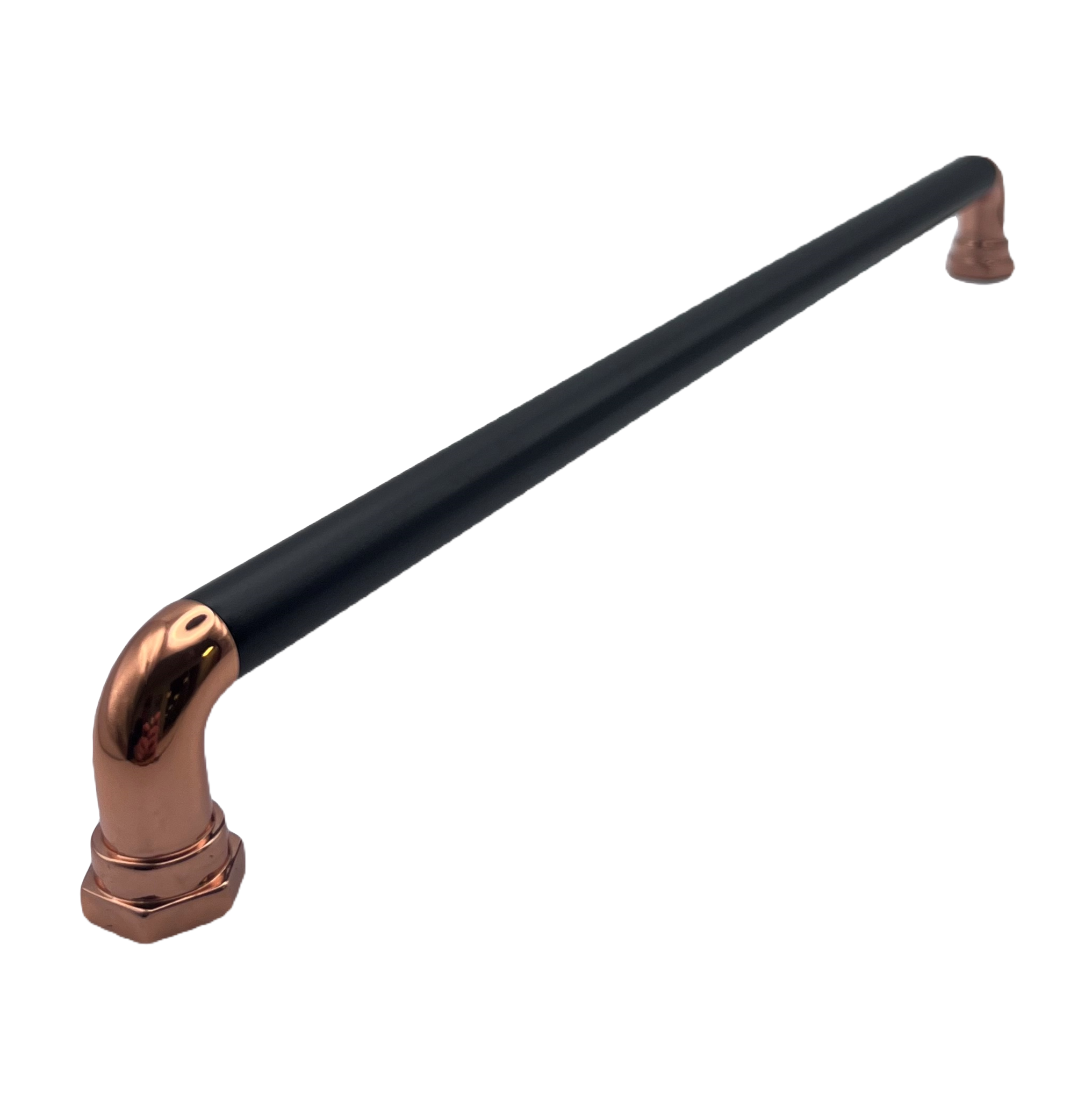 Pull Bar Handle – Copper & Black | Charm | Modern Cabinet Handle | Aspin Collins
