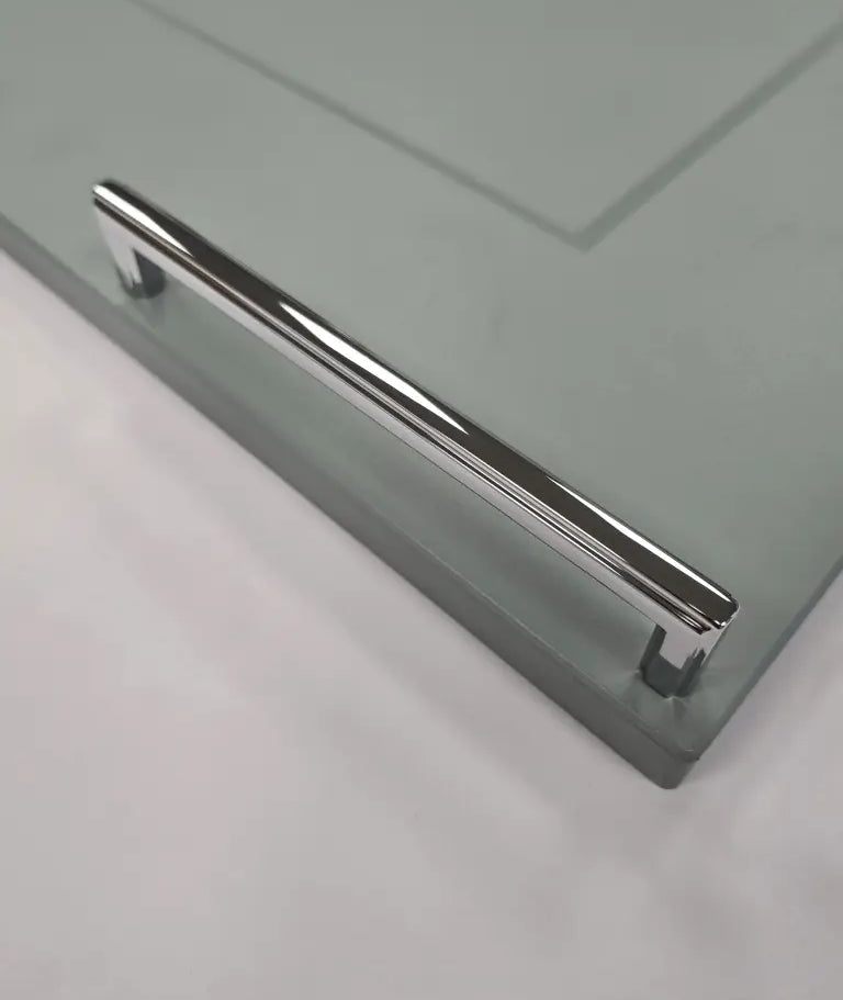 Thornbury Slim D-Handle with Matching Knob | Chrome | Aspin Collins