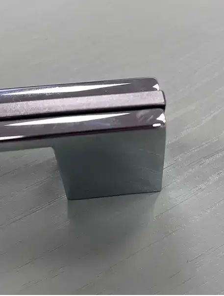 Kitchen D Shaped Handle – Solaris | Chrome/Black | Aspin Collins