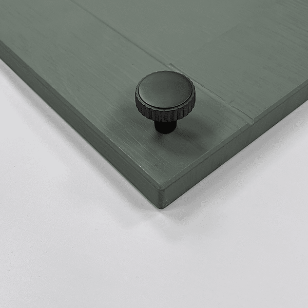 Lined Knob & Backplate Handle – Eton | Antique Brass / Anthracite / Gold | Aspin Collins