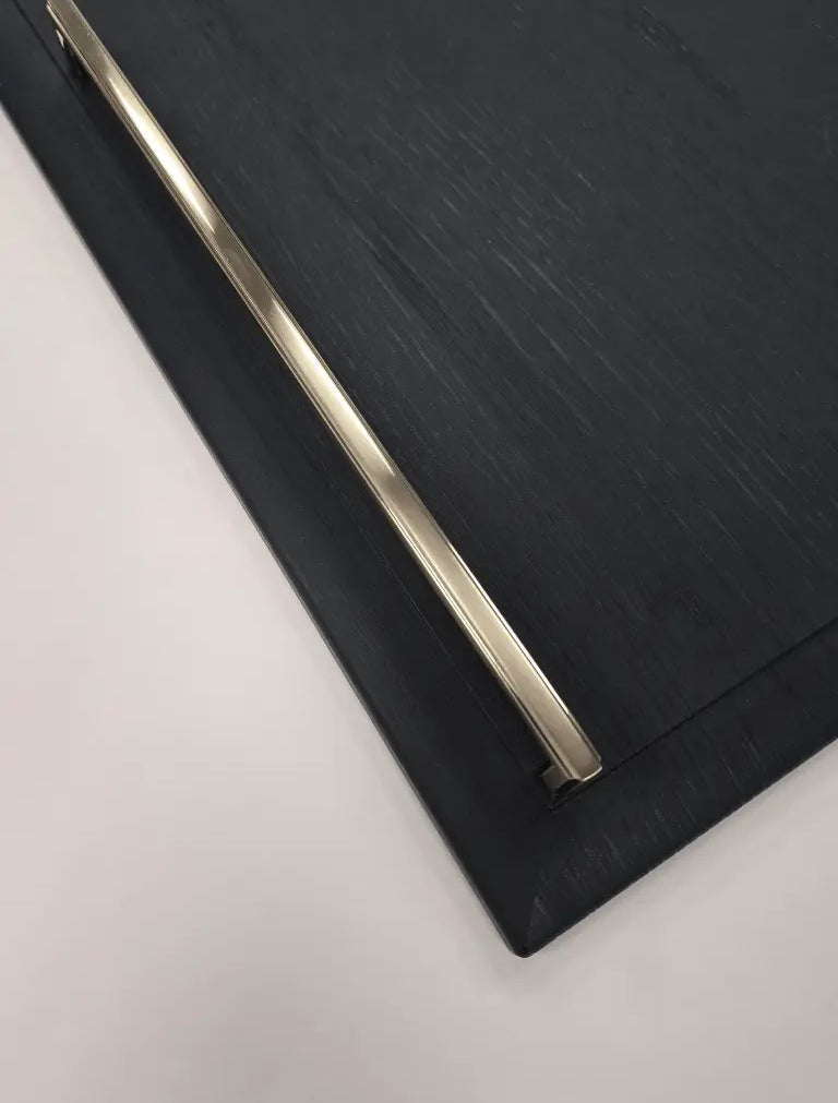 Thornbury Slim D-Handle with Matching Knob | Brushed Nikel | Aspin Collins
