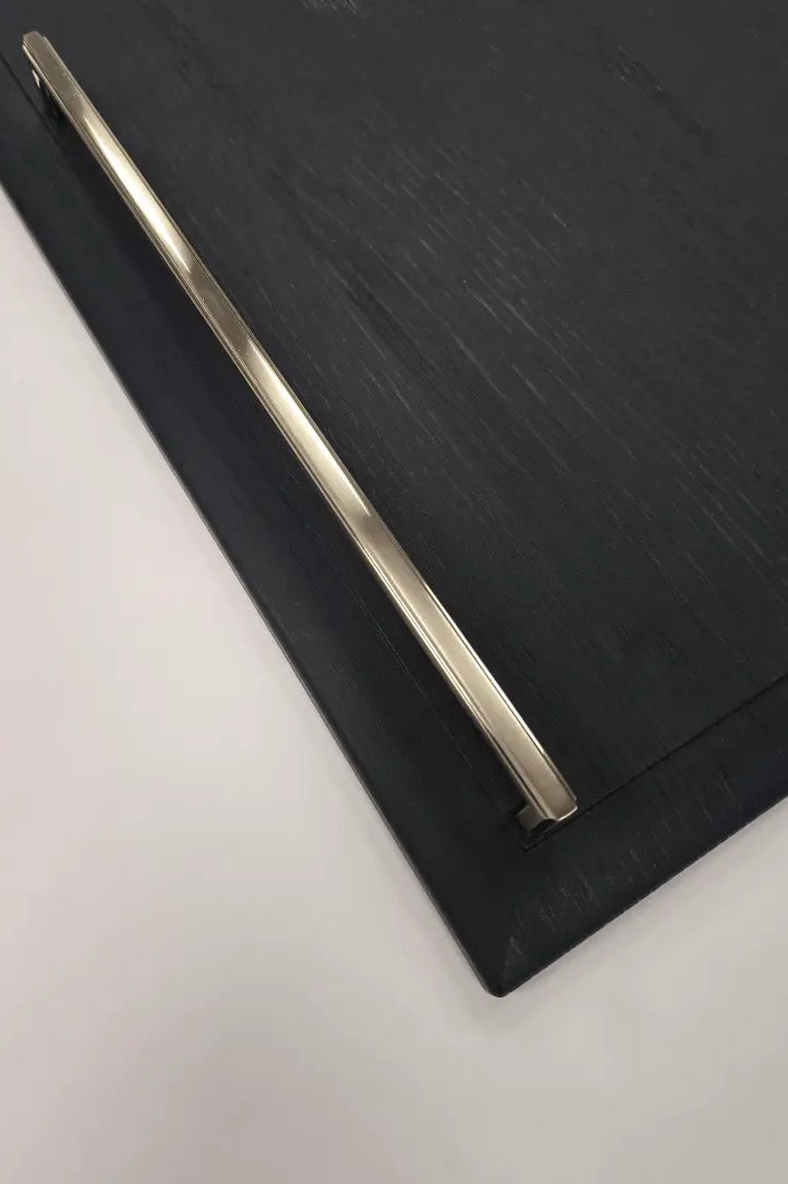 Thornbury Slim D-Handle with Matching Knob | Brushed Nikel | Aspin Collins