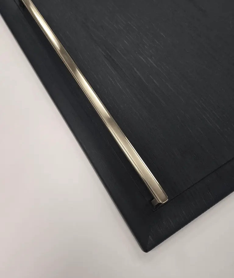 Thornbury Slim D-Handle with Matching Knob | Brushed Nikel | Aspin Collins