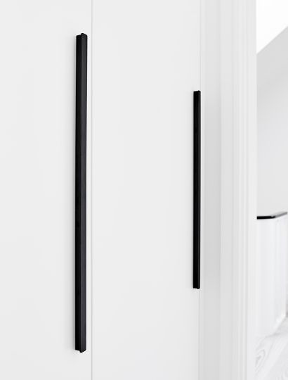 Elan - Slim Full-Height Handle & Knob | Brass, Black or Inox | Aspin Collins