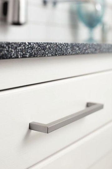 Square 10 Zamac Inox Look | Furnipart Bar Handle | Aspin Collins