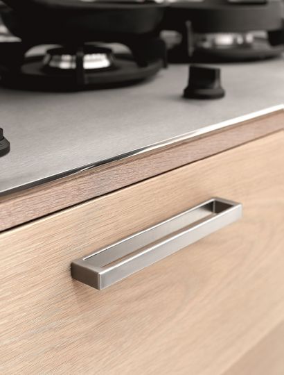 Cubico - Square Profile Bar Handle | Bright Chrome or Inox Look | Aspin Collins
