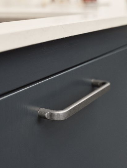 Base - Simple Bent Rod Handle | Antique Brown, Antique Grey, or Inox Look | Aspin Collins