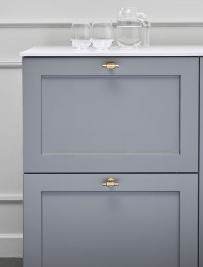 Manor 2 - Knurled Diamond Handle & T-Knob | Brass, Gold, Inox or Black | Aspin Collins