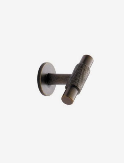 Manor 2 - Knurled Diamond Handle & T-Knob | Brass, Gold, Inox or Black | Aspin Collins