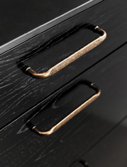 Gate - Blacksmith Forged Bar Handle & Knob | Brass, Inox or Black | Aspin Collins