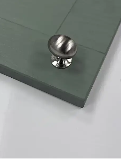 Brushed Knob Handle – Fairmont | Brushed Nickel / American Black Copper | Aspin Collins