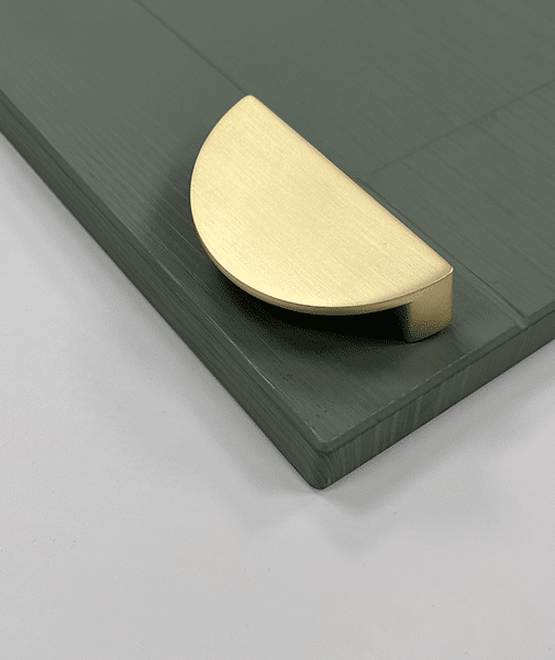 Lined/Smooth Crescent Pull Handle | Oxfordshire | Luxury | Aspin Collins