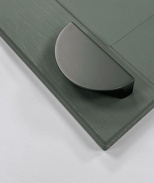Lined/Smooth Crescent Pull Handle | Oxfordshire | Luxury | Aspin Collins