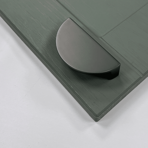 Lined/Smooth Crescent Pull Handle | Oxfordshire | Luxury | Aspin Collins