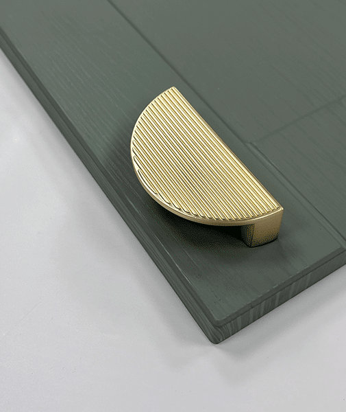 Lined/Smooth Crescent Pull Handle | Oxfordshire | Luxury | Aspin Collins