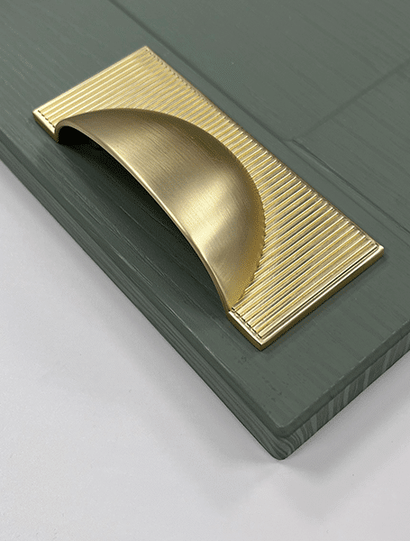 Lined Cup Handle | Sicily | Classic Cabinet Handle | Aspin Collins