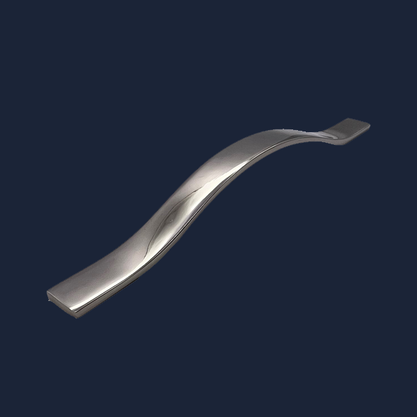 D Shaped curved Pull Handle – Aero | Chrome | Aspin Collins