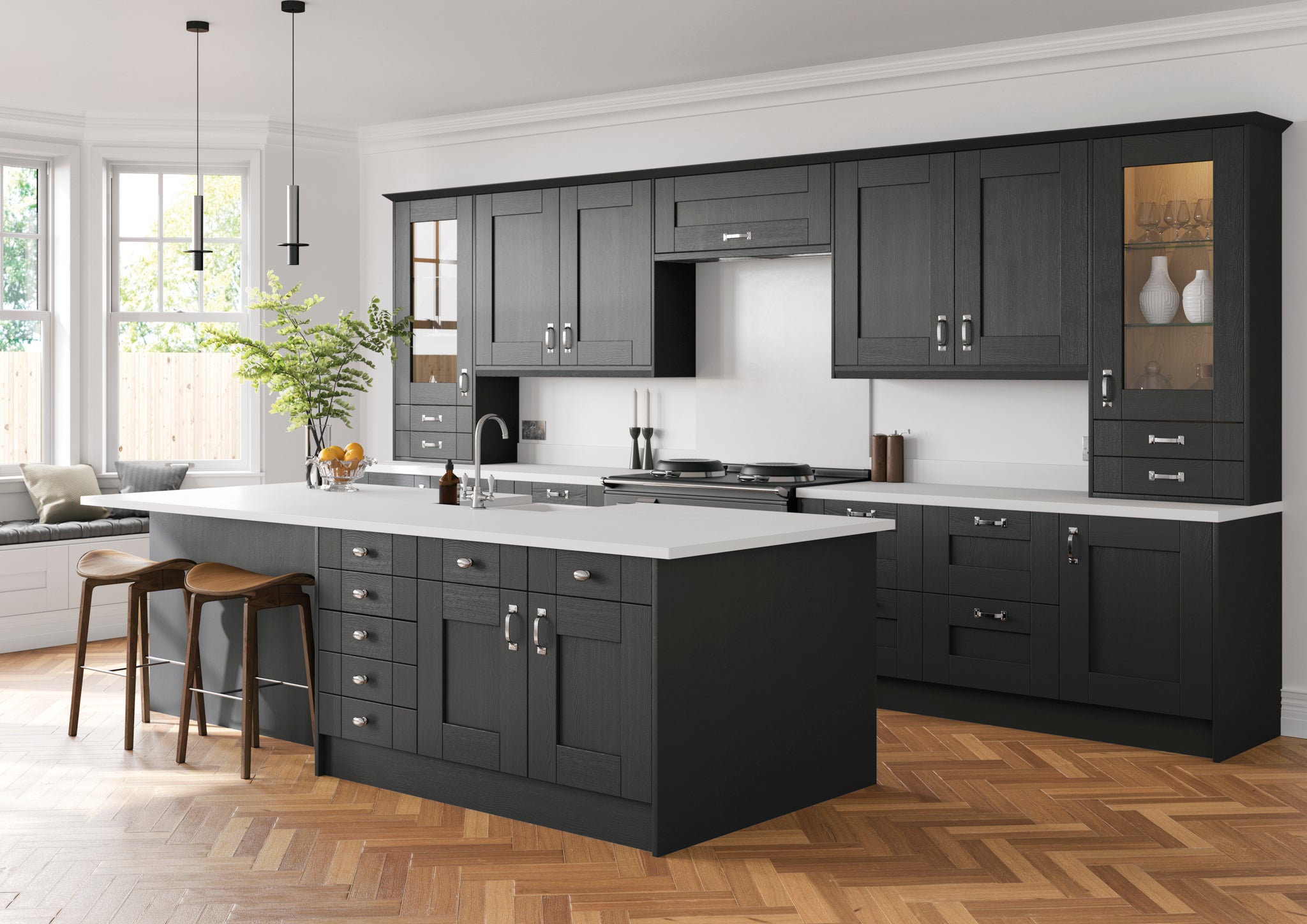 Shaker Kitchen Door - Cavallo Range - Anthracite | Aspin Collins