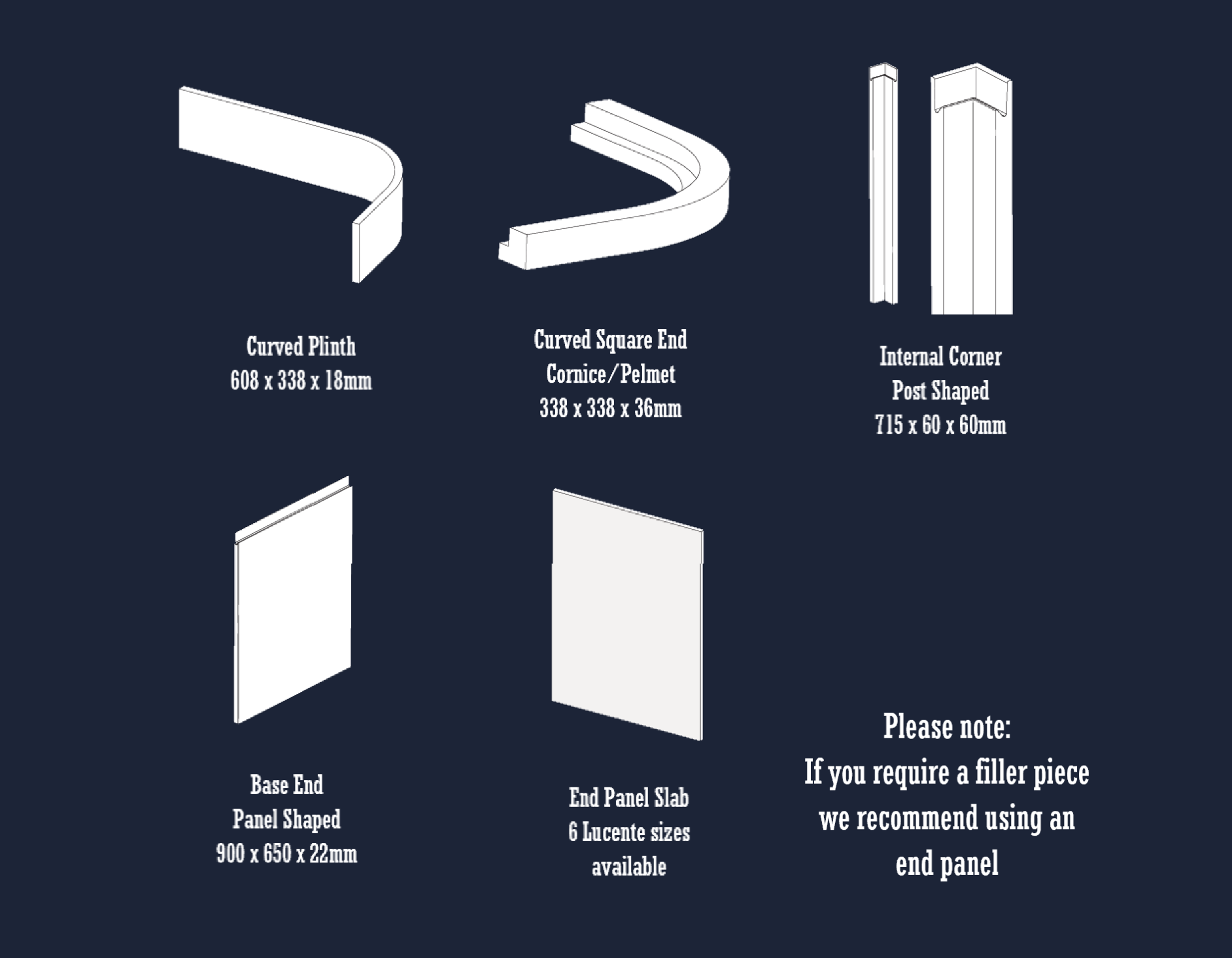 Cream High-Gloss Handleless Kitchen Door | Levana | Aspin Collins