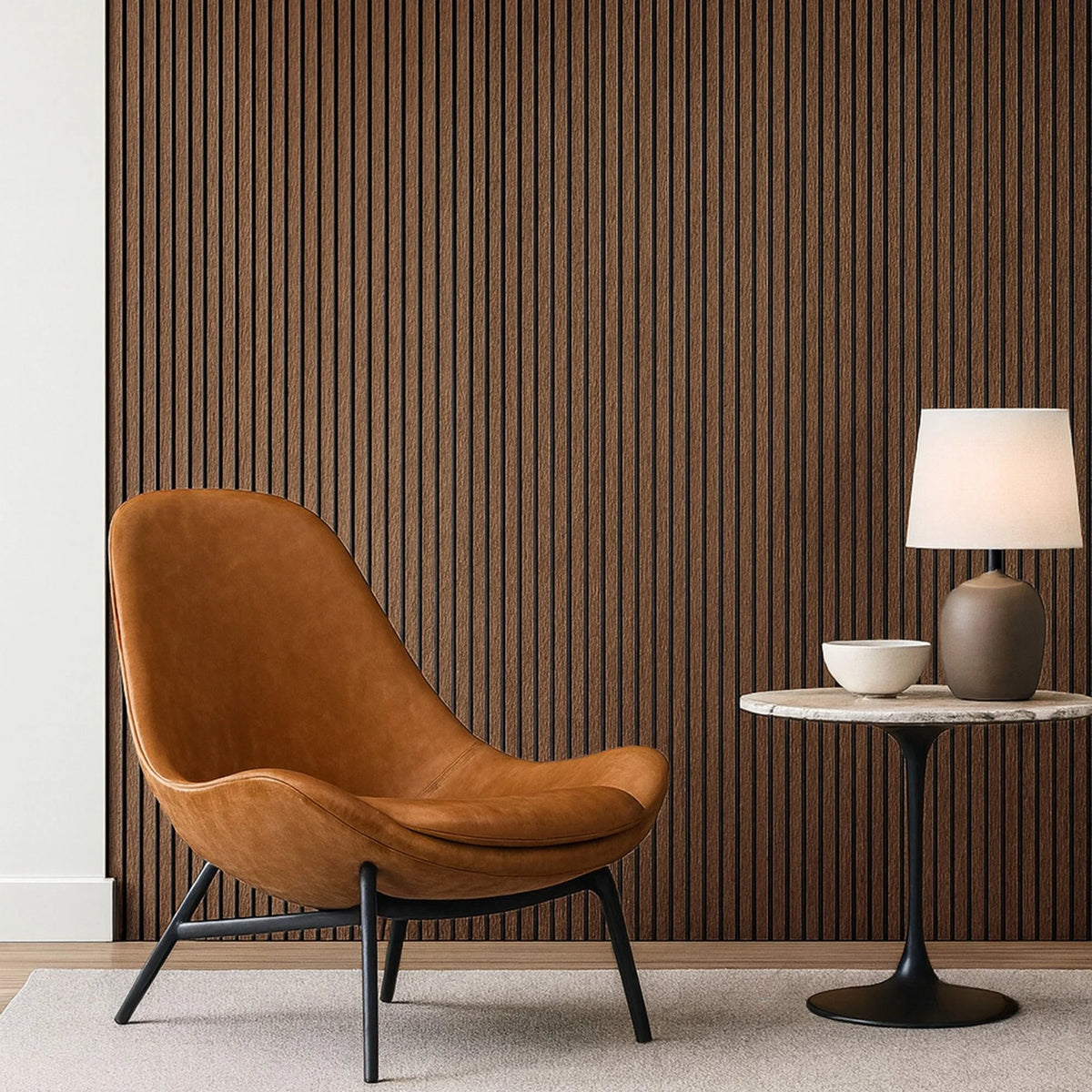 Hjelm - Front-Facing Acoustic Slat Wall Panels (Set Of 2) | Apsin Collins