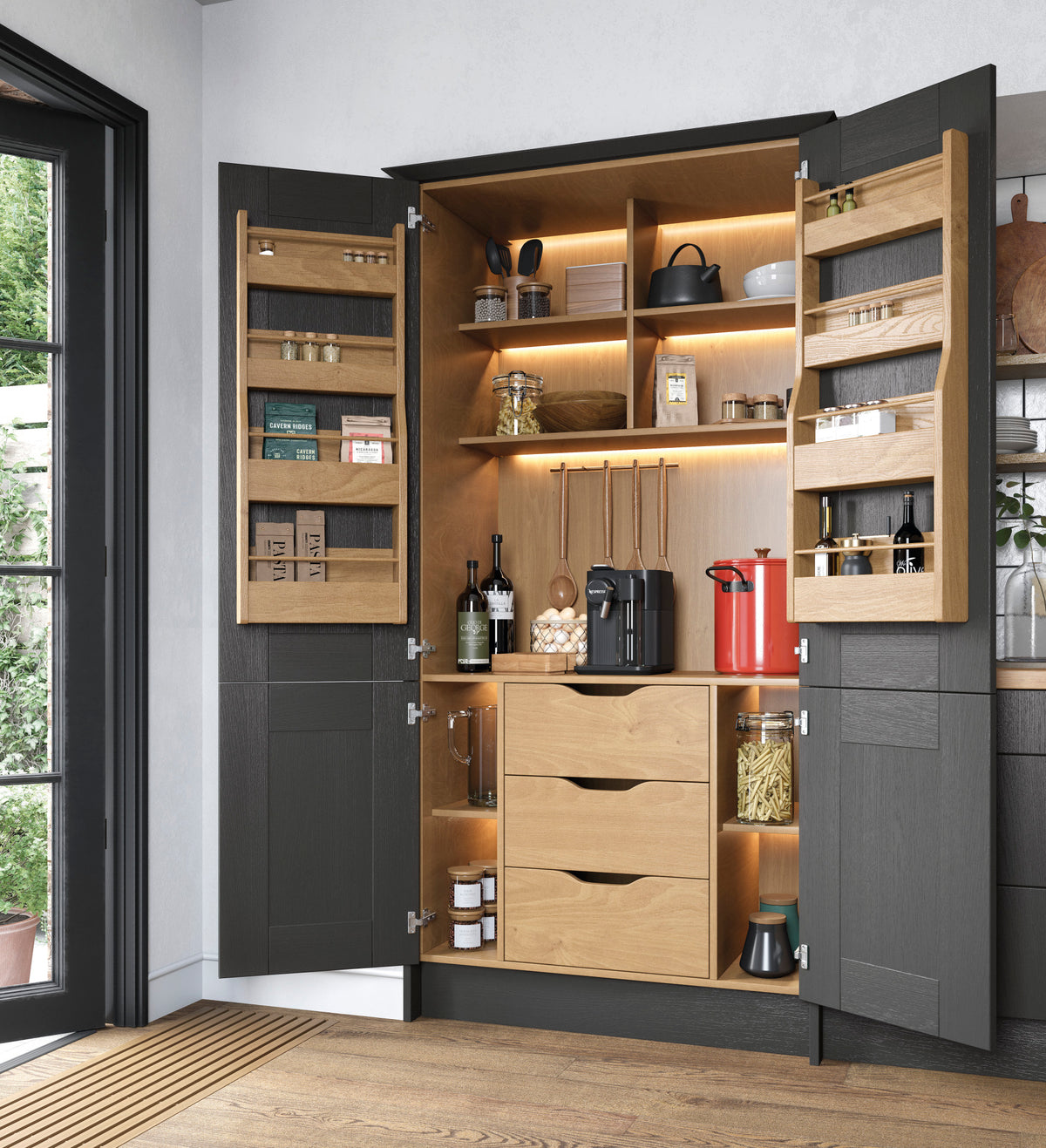 Shaker Kitchen Door - Cavallo Range - Anthracite | Aspin Collins