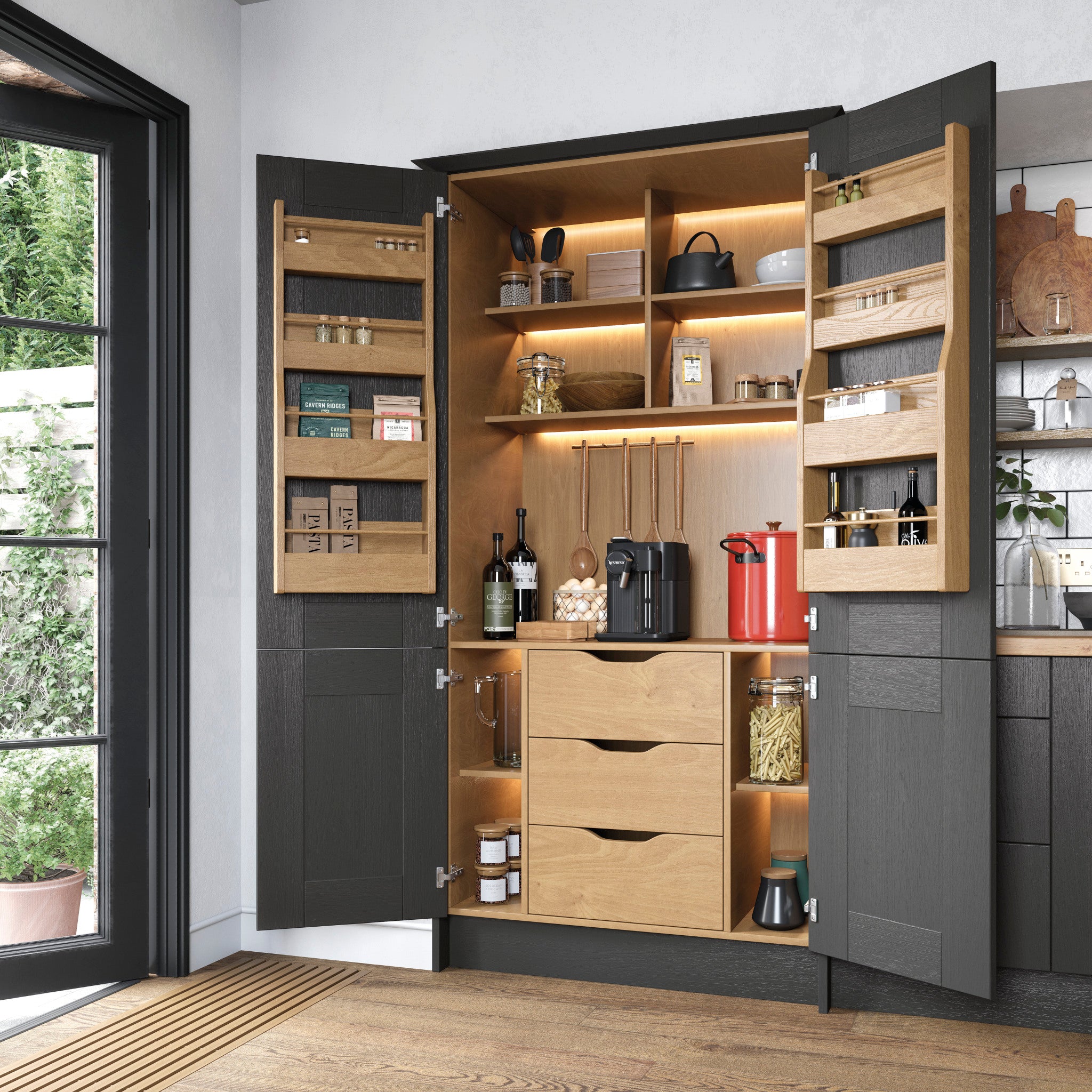 Shaker Kitchen Door - Cavallo Range - Anthracite | Aspin Collins