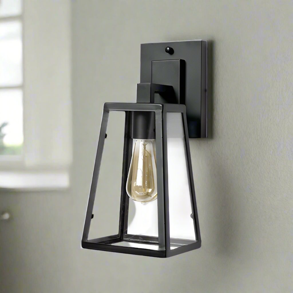 Apollo Vintage Wall Light | Sleek Industrial-Style Lighting in Black | Aspin Collins