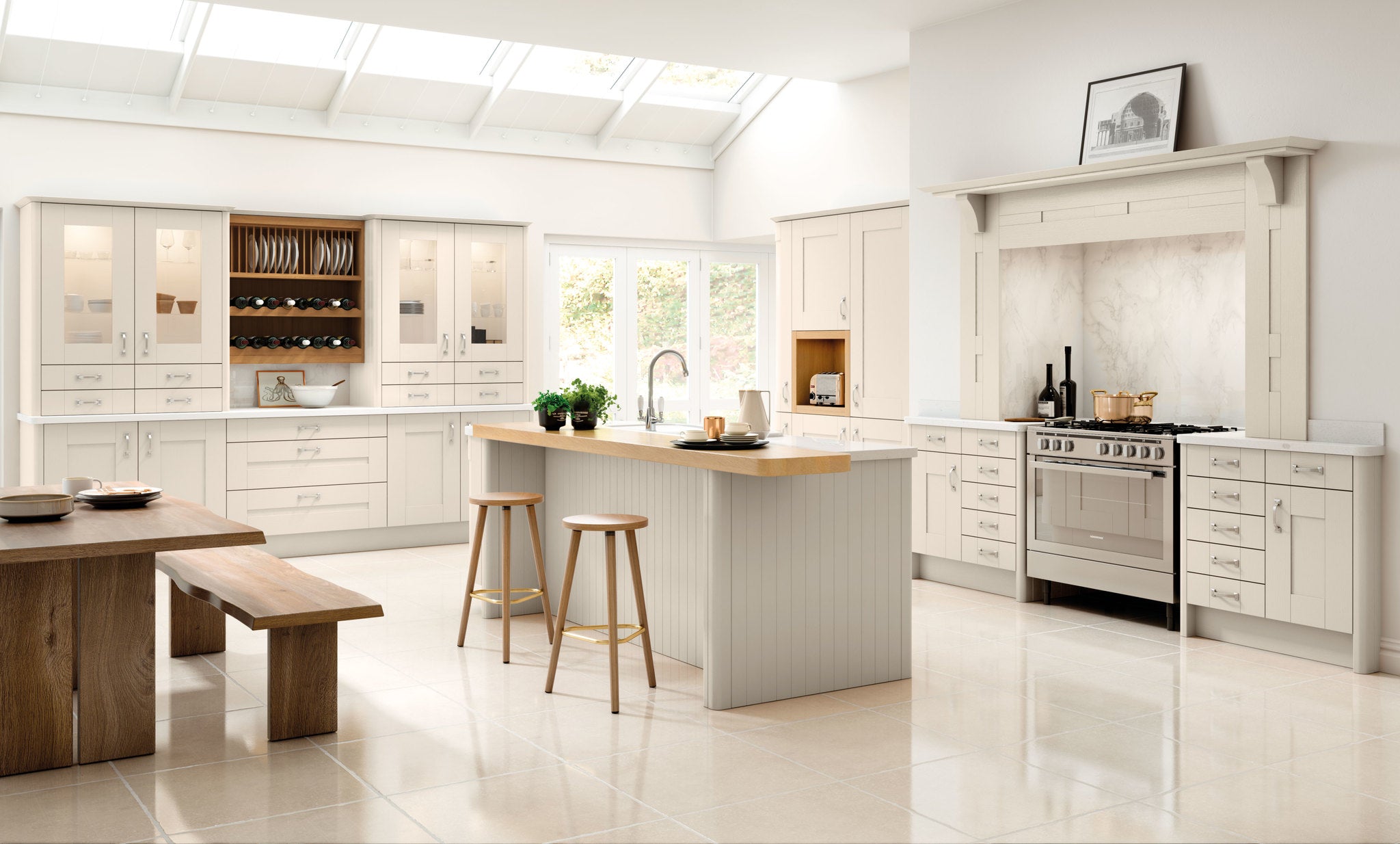 Shaker Kitchen Door - Cavallo Range - Cashmere - Aspin Collins