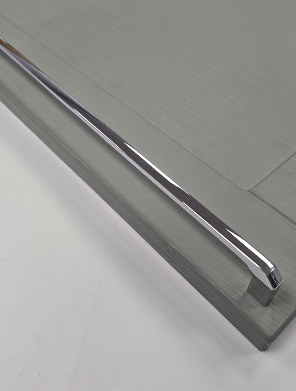 Kinloch D-Shape Cabinet Handle | Chrome | Aspin Collins