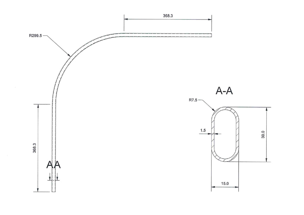 Wardrobe Corner Rail | 90° Curved Chrome Hanging Rail for Maximised Storage | Aspin Collins