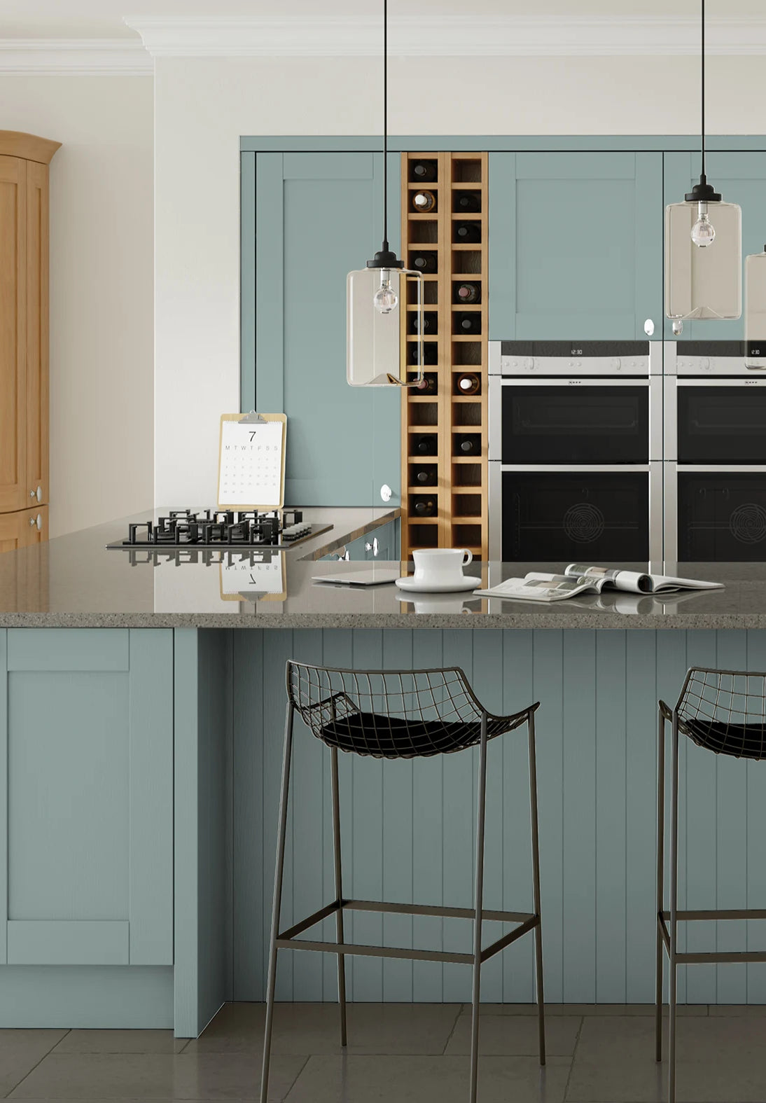 Fjord | Wide Frame Solid Wood Shaker Kitchen Door | Aspin Collins