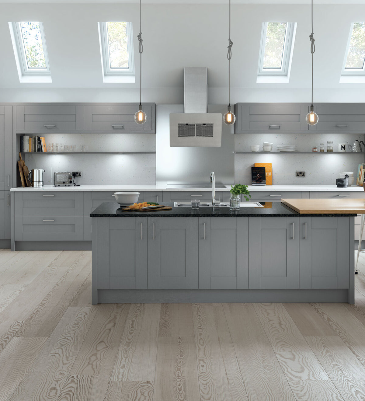 Shaker Kitchen Door - Cavallo Range - Dust Grey - Aspin Collins
