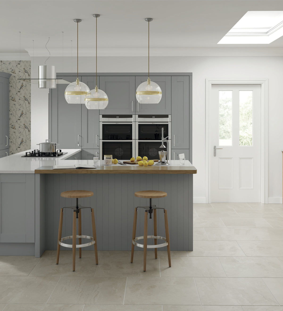 Dust Grey Shaker Kitchen Doors | Modern Kitchen Cabinet Doors | Aspin Collins