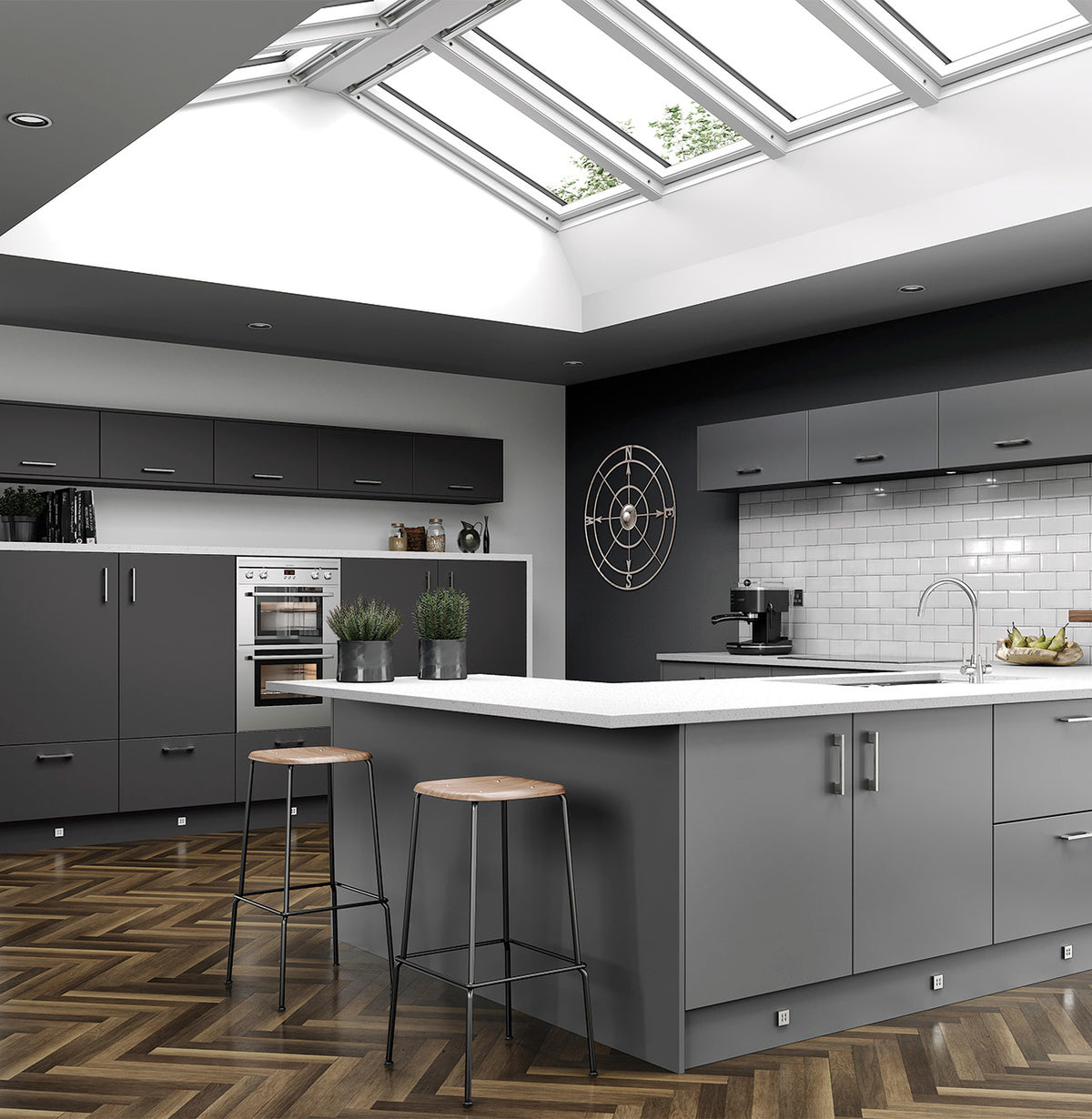 Kitchen Door - Valencia - Dust Grey Matt - Aspin Collins
