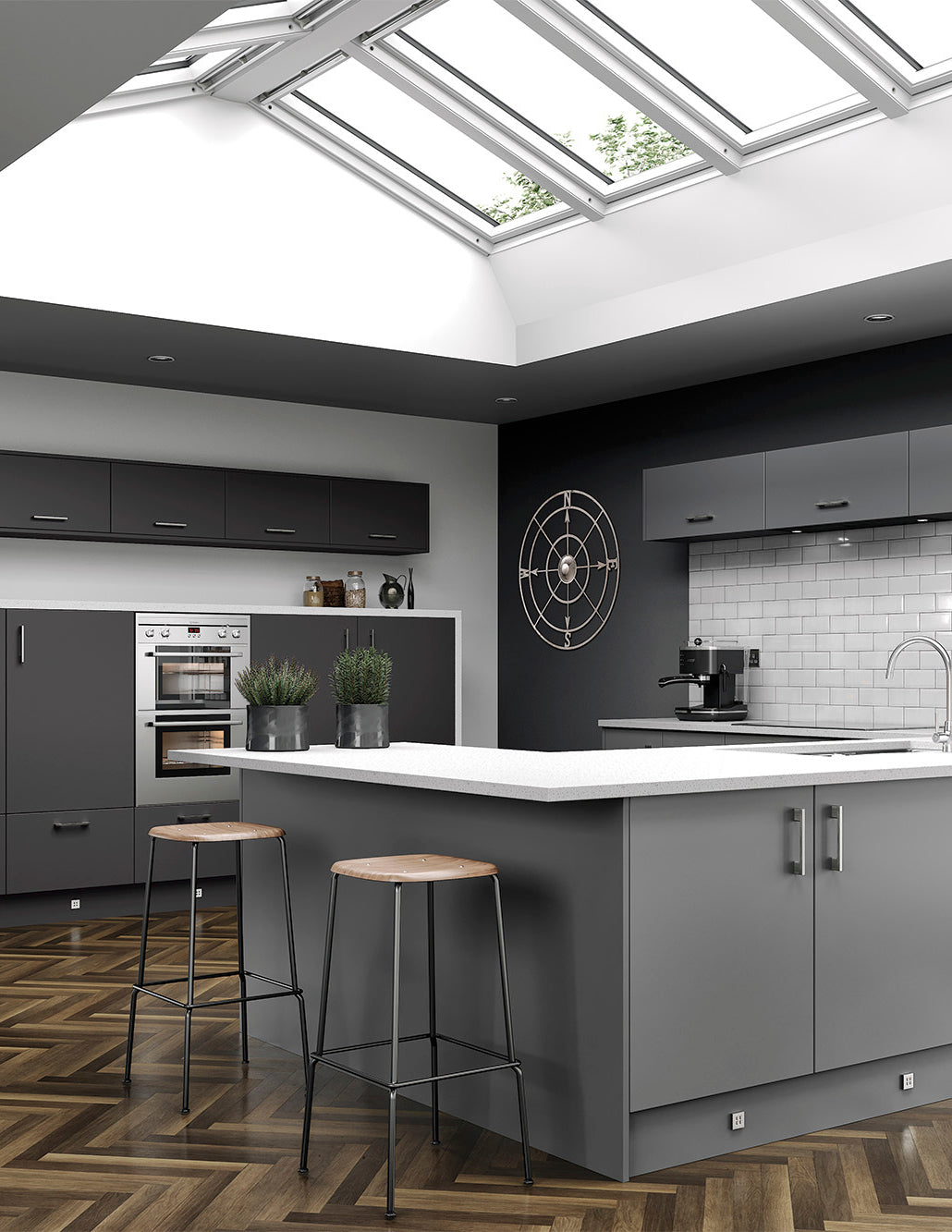 Kitchen Door - Valencia - Dust Grey Matt - Aspin Collins